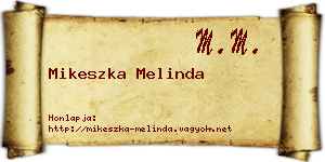 Mikeszka Melinda névjegykártya